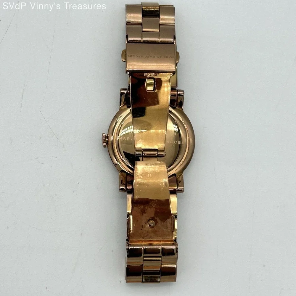 Marc By Marc Jacobs Women's Amy Rose Gold Tone Brown Dial Watch MBM3010 36mm